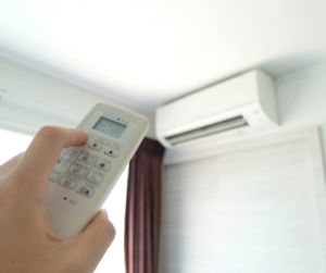 Using home air con